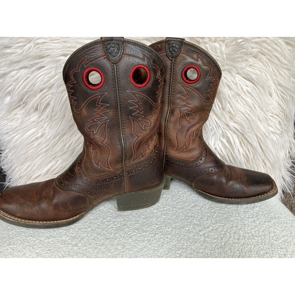 Ariat Youth Roughstock Western Boot US Size 4 Style 10014101